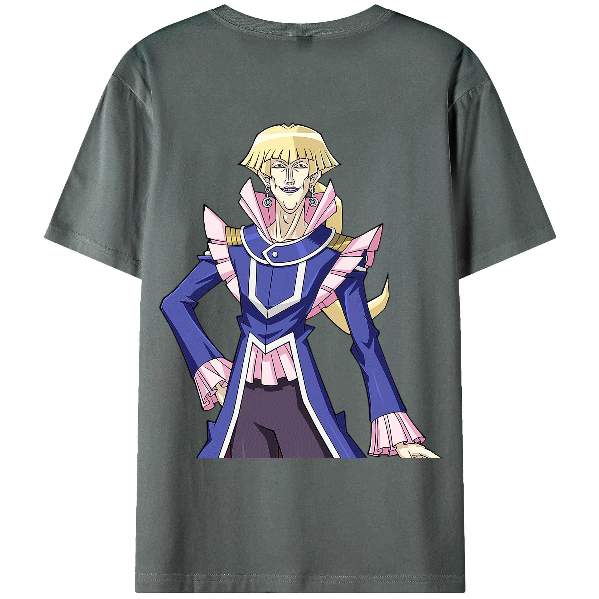 （画像用） 遊☆戯☆王 Yu-Gi-Oh! 綿100％ メンズ半袖Tシャツ（バックプリント） 通気性